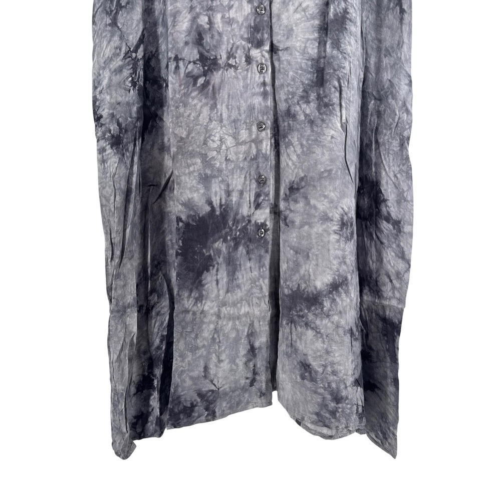 Sadie & Sage Gray Tie Dye Maxi Skirt Boho Grunge Festival Summer Hippie Edgy - Picture 4 of 8